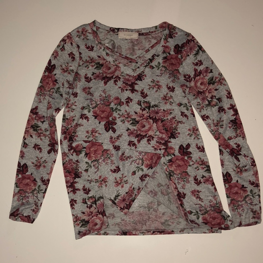 Long sleeve flowery shirt